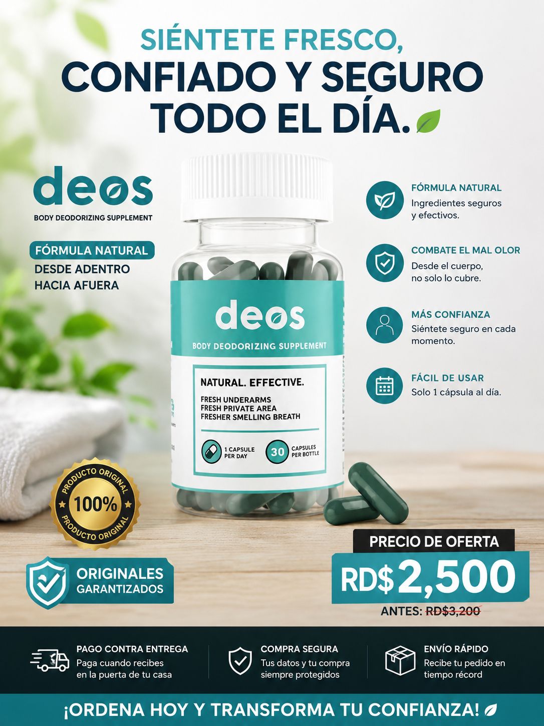 🌿 Cápsulas Originales DEOS