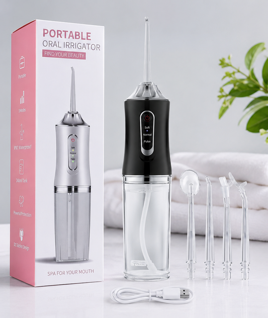 IRRIGADOR ORAL PORTÁTIL – LIMPIEZA PROFESIONAL
