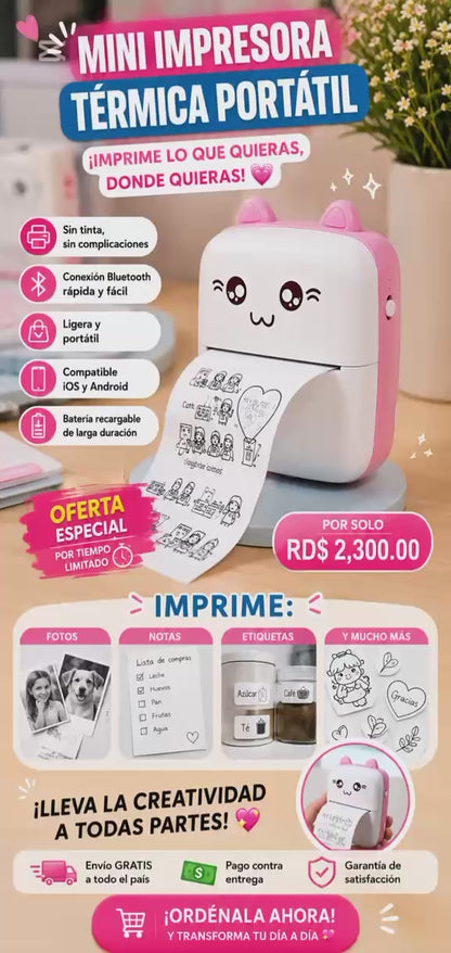 MINI IMPRESORA TÉRMICA PORTÁTIL
